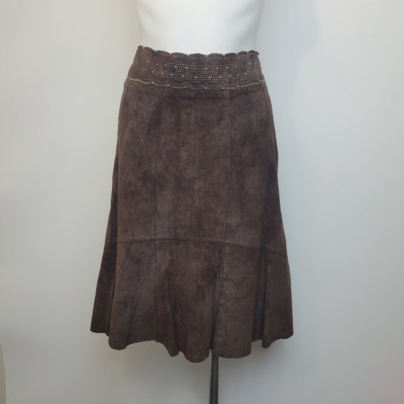 Cabi brown Suede skirt - Picture 2 of 6